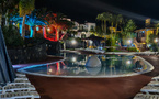 La piscine, à 22h, l'heure à laquelle je suis arrivé