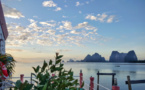 La baie de phang Nga et l'île de Koh Panyi, Thaïlande