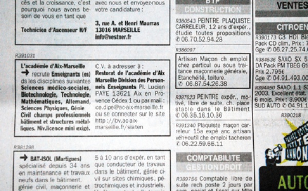 A Marseille, l'académie recrute des profs par petites annonces