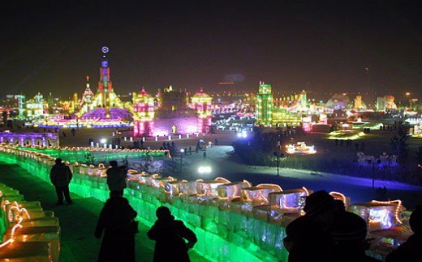 Festival neige et glace à Harbin (Mandchourie)