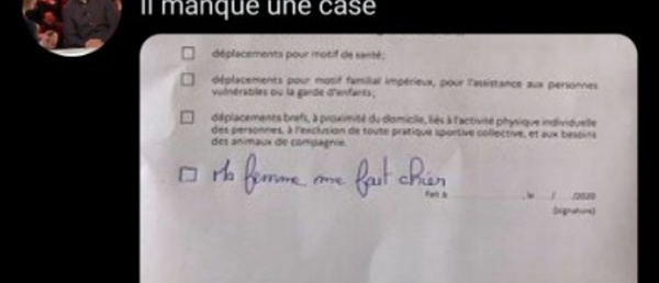 L'humour de la semaine (il  en faut 😏)