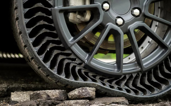 Le pneu sans air de Michelin, pour 2024
