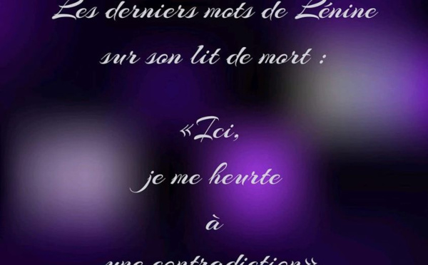 Une citation amusante de Lénine