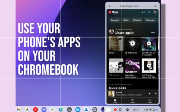 Streaming des applications Android sur un Chromebook