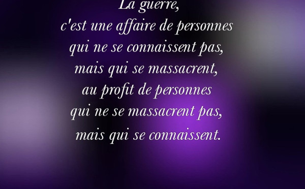 La citation du jour