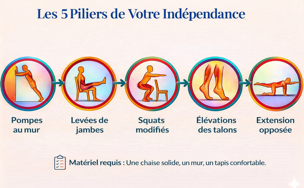 Cinq exercices meilleurs que la marche pour les plus de 65 ans