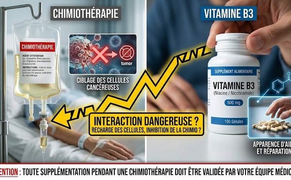 Chimiothérapie : l'alerte de 2026 sur le danger caché de la vitamine B3