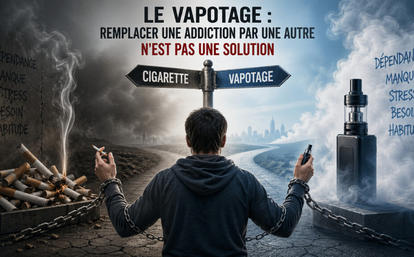 Le vapotage : remplacer une addiction par une autre n'est pas une solution