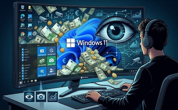Windows 11 : quand l’OS vedette se transforme en machine à cash (et à surveillance)