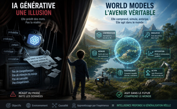 L'IA Générative n'est qu'une illusion : les World Models, c'est l'avenir.