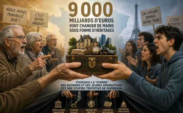 9 000 milliards vont changer de mains : pourquoi la « guerre des générations » est une diversion