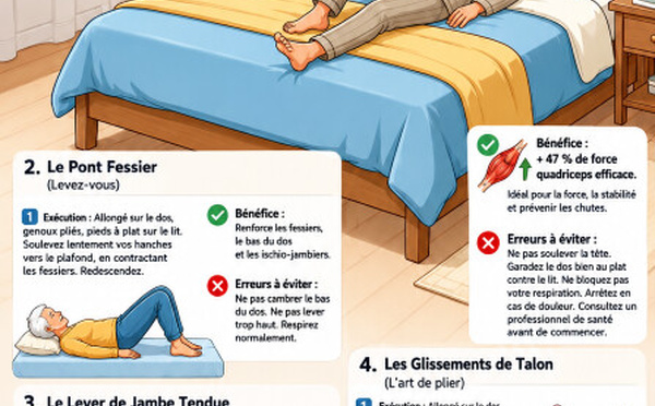 5 exercices 2 500 fois meilleurs que la marche pour les séniors 