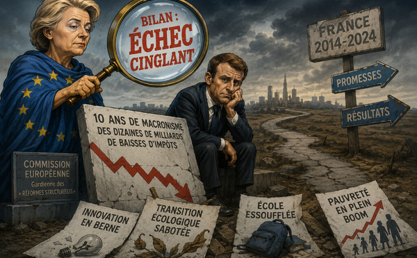 Quand, même la Commission européenne trouve que Macron a planté la France