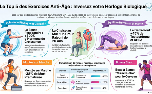 Les 5 seuls exercices dont vous avez besoin après 70 ans pour inverser le vieillissement