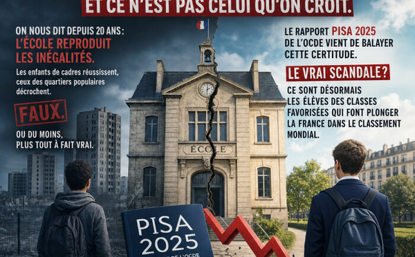 PISA 2025 : Le grand retournement – Quand les enfant de riches tirent les statistiques vers le bas